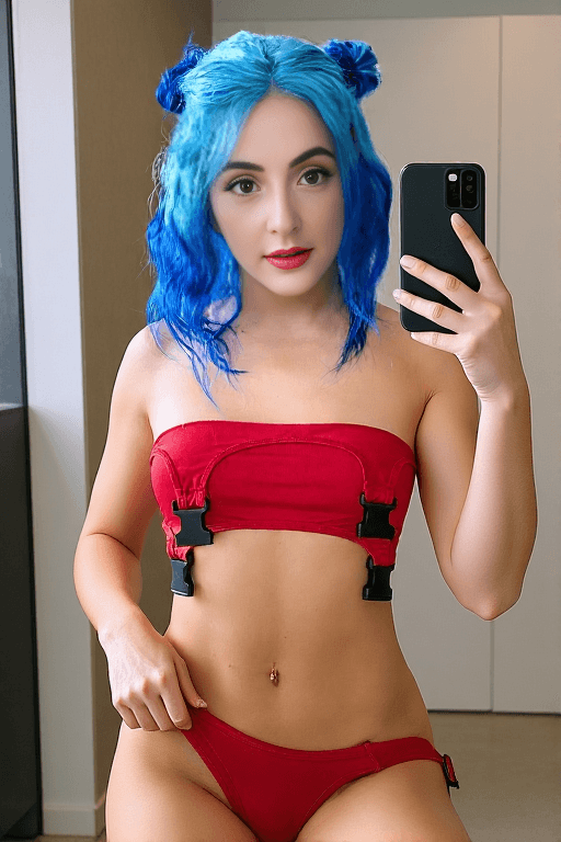 Hoopsy Daisy OnlyFans leaked selfies photo — Oops... forgot the camera was on